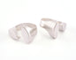 Ring Adjustable Ring Silver Plated brass (18mm 7.5US inner size - Adjustable ) Oz3196