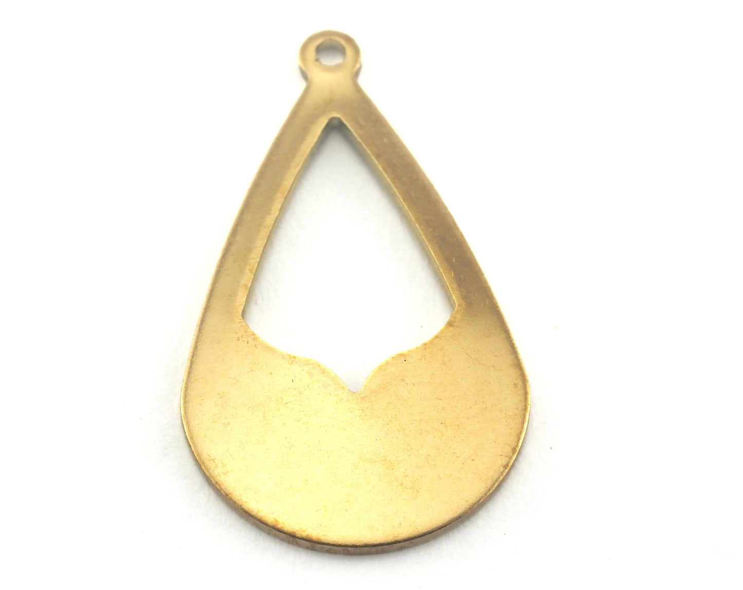 Drop Shape Tag Charms one hole 16x27.5mm (0.8mm) Raw brass charms findings earring OZ3769-142