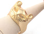 Cat Ring Adjustable Gold Plated brass (18mm 8US inner size) Oz3685