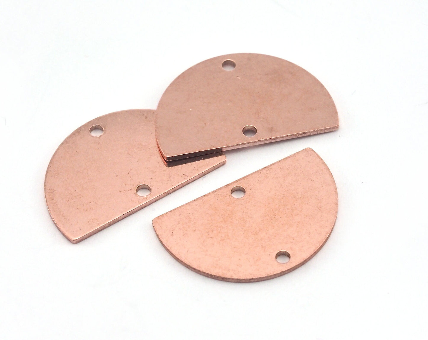 Semi Circle Half Moon raw Copper 22x14mm (0.8mm thickness) charms findings blank OZ3673-175
