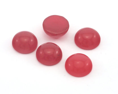 12mm Red Dyed quartzite round cabochon 120CB CAB68-08