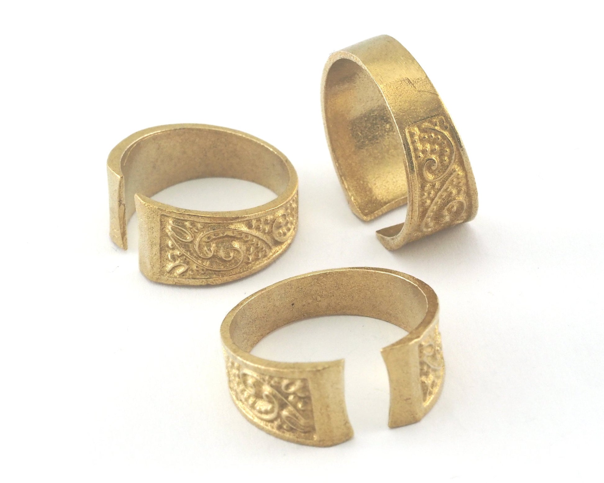 Adjustable Ring Raw brass (17mm 7US inner size) Oz1957