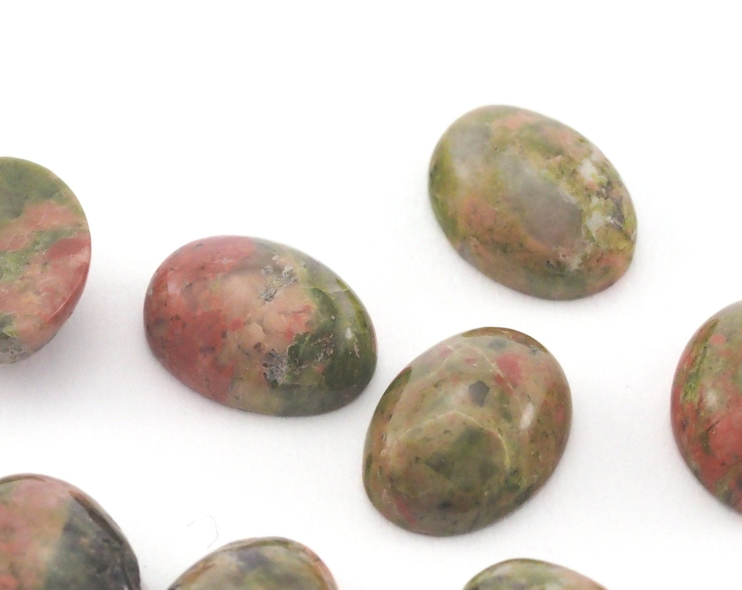 Unakite Oval cabochon 6x8mm cab32-7