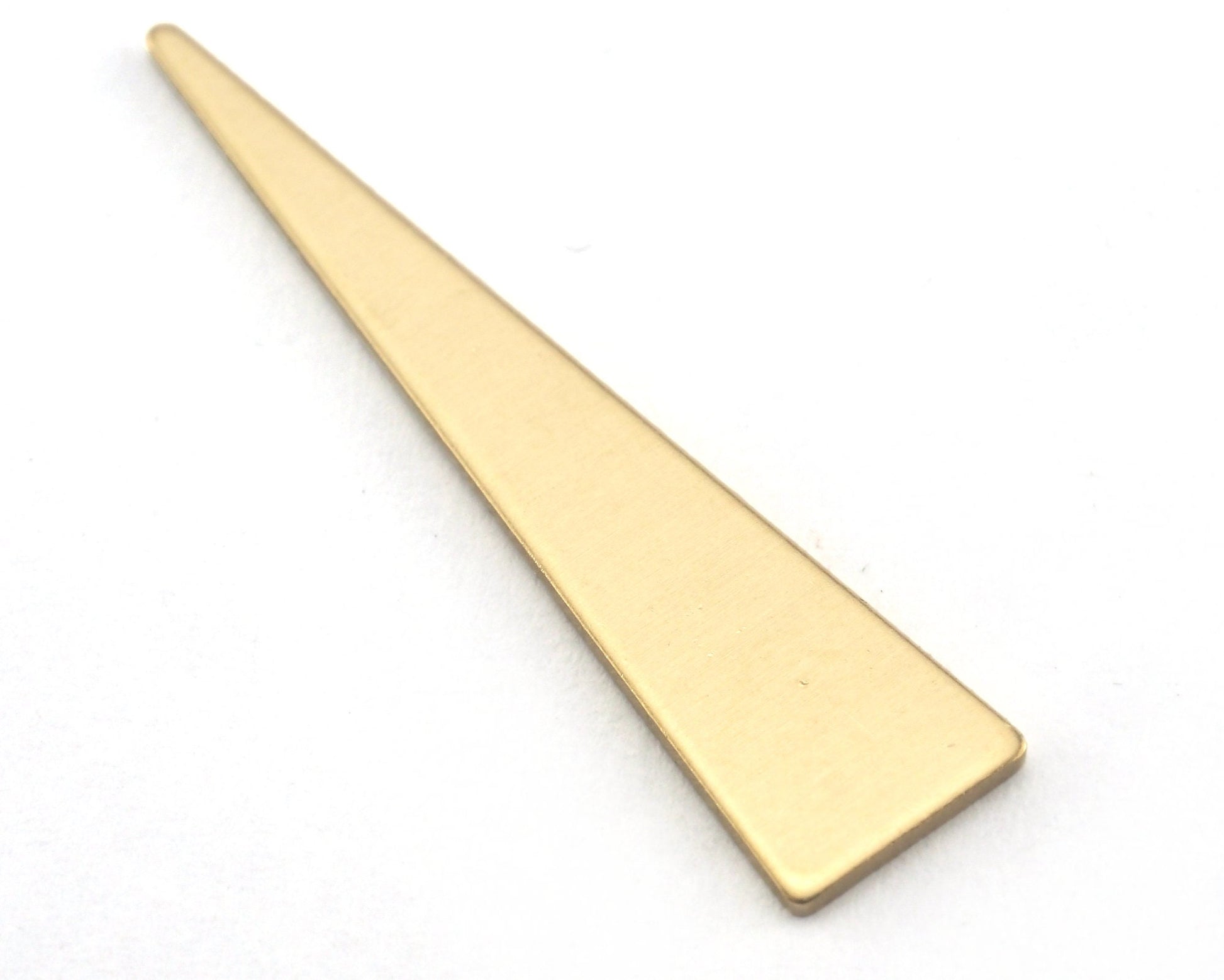 Triangle raw brass 32x7mm (0.8mm thickness) no hole charms findings OZ3797-90