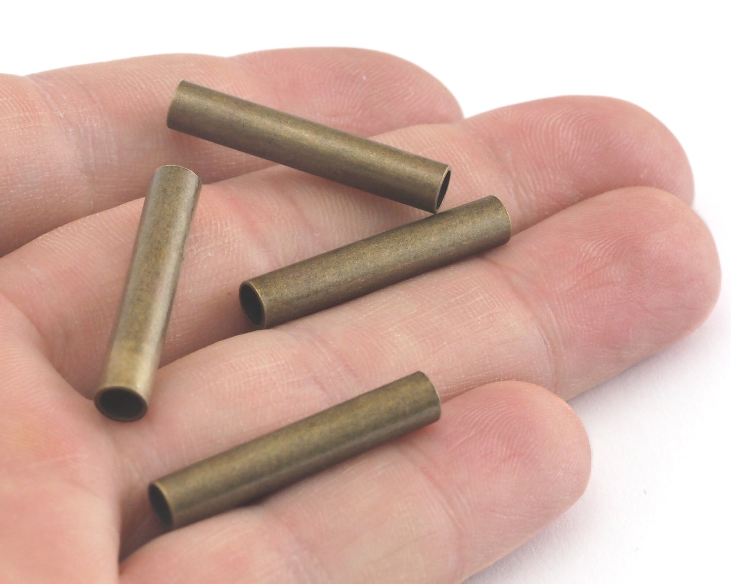 Brass Tube 5x28mm Antitıque Yellow industrial brass Charms,Pendant,Findings spacer bead oz3843