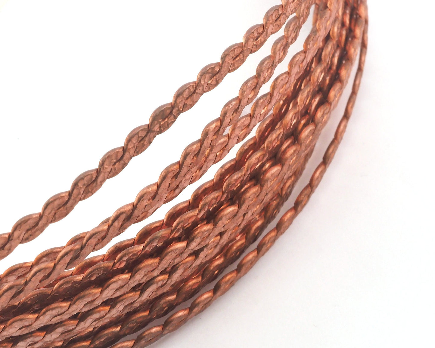 Swirl Hammered Strip sheet Raw Copper 7.5mm (2.5mm thickness) RF7-10