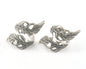 Leaf Ring Adjustable Antique Silver Plated brass (20mm 10.5US inner size ) OZ2632