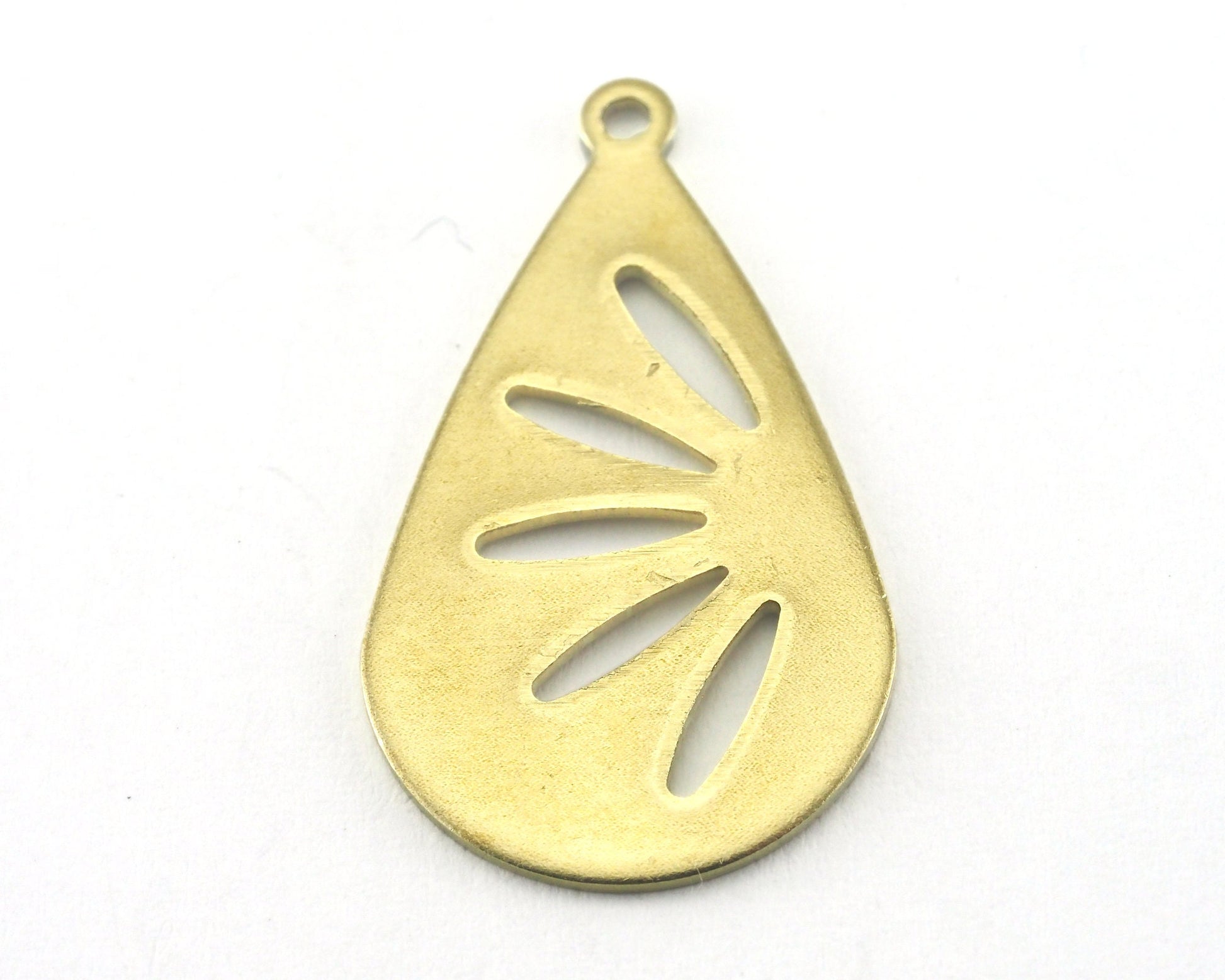 Drop Shape Tag Charms one hole 16x27.5mm (0.8mm) Raw brass charms findings earring OZ3834-160