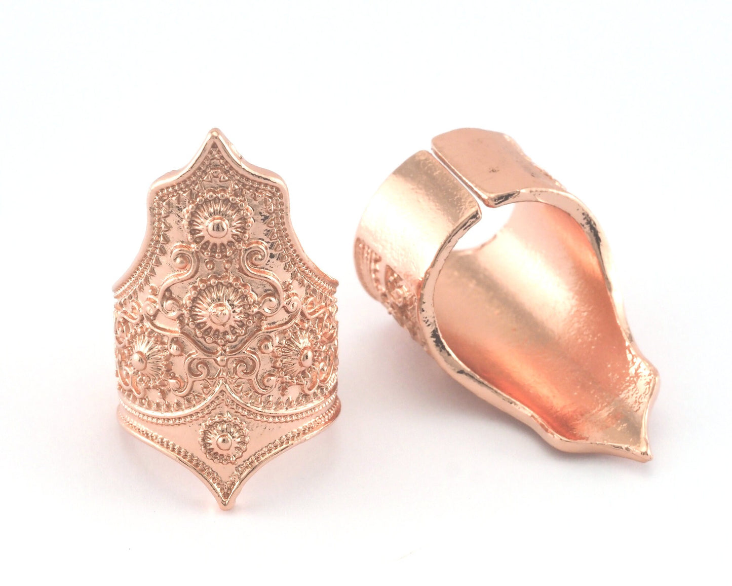 Adjustable Ring Rose Gold Plated brass (16.5mm 6US inner size) OZ3260 ring20