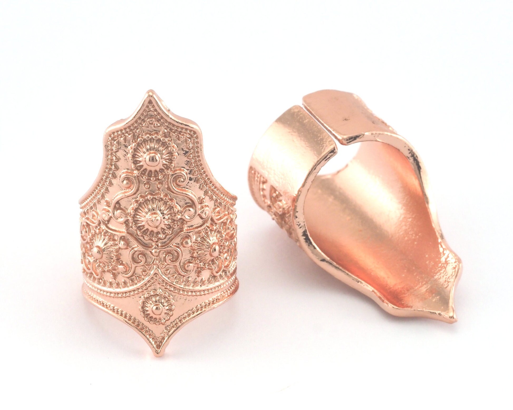 Adjustable Ring Rose Gold Plated brass (16.5mm 6US inner size) OZ3260 ring20
