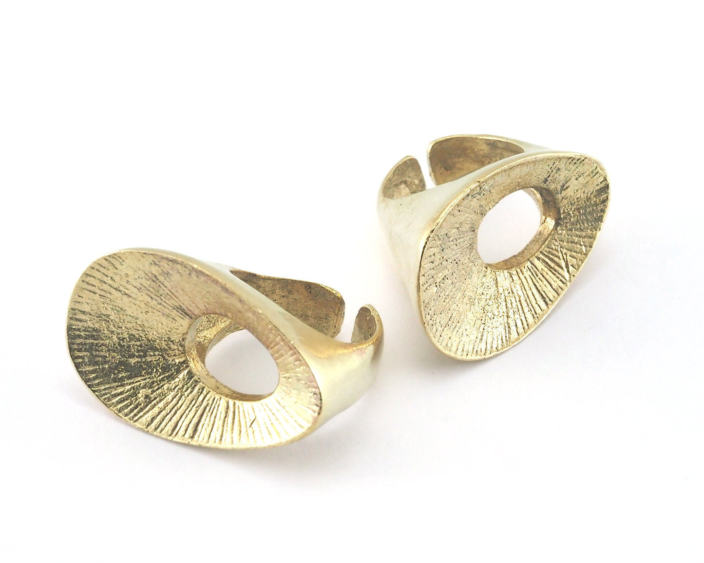 Adjustable Ring Raw Brass (16mm 5US inner size) Oz3074