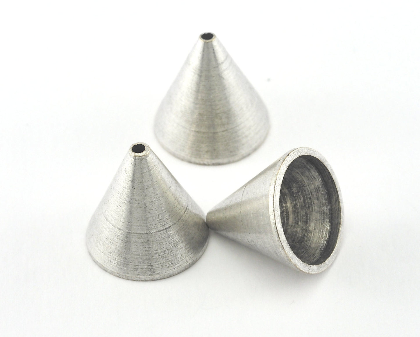 ribbon end caps , 17.5X17.5mm 15mm inner Antique Silver Plated brass cord tip ends, ends cap, findings ENC15 1514