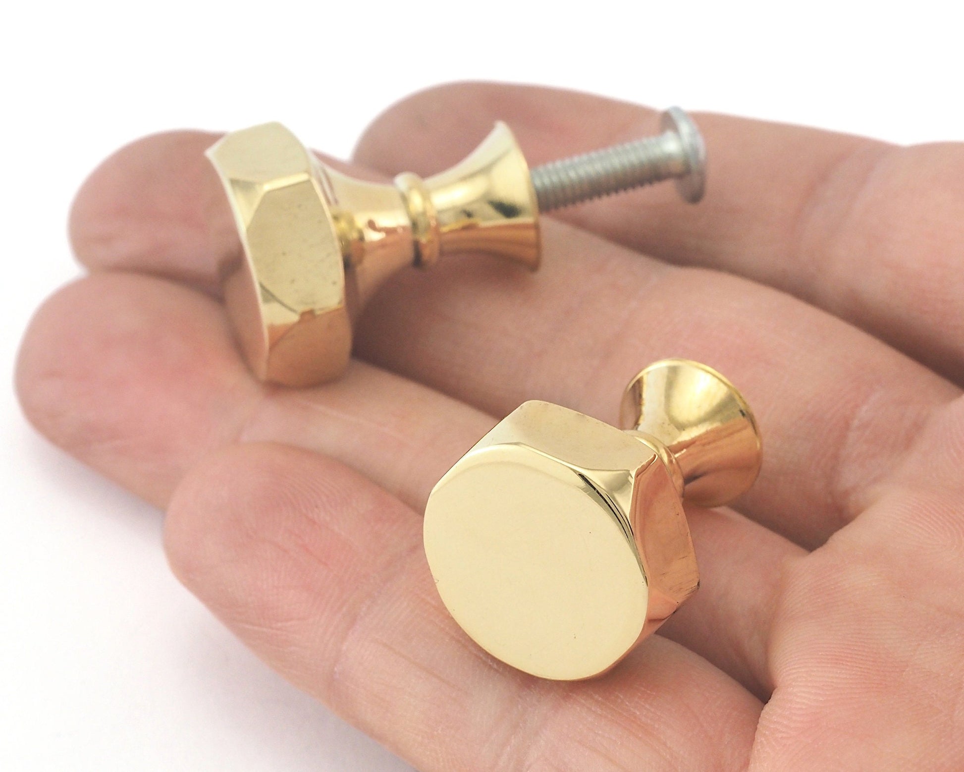 Cabinet knobs , Dresser Drawer Hardware 18x23mm brass hardware