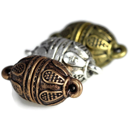 Magnetic clasp 10mm 0,39" mixed tone alloy bracelet necklace clasp 1 strands magnetic clasp MCL MC1181