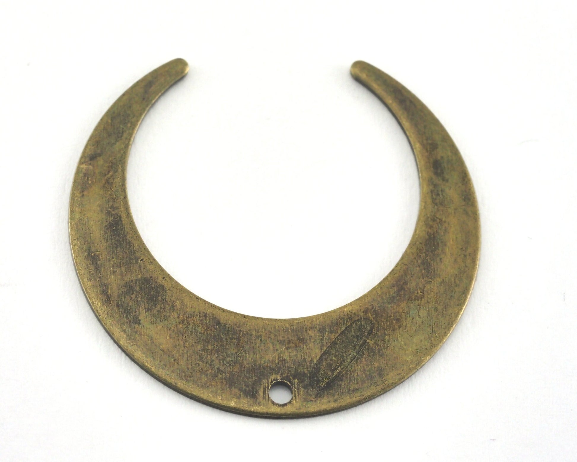 Crescent Moon 30mm Antique Bronze Plated Brass Charms Findings Stampings OZ3439-225