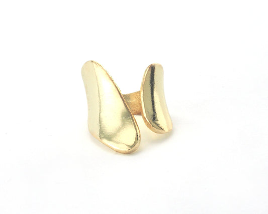 Adjustable Ring Gold Plated Brass 28mm (16.5mm 6US inner size) OZ746