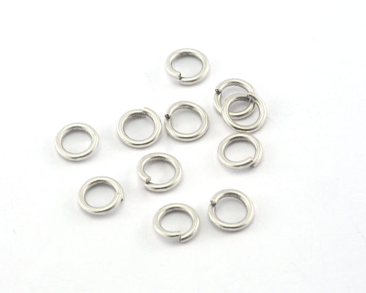 Open jump ring 6mm 18 gauge( 1mm ) Antique Silver Plated brass jumpring 618JR 1160R