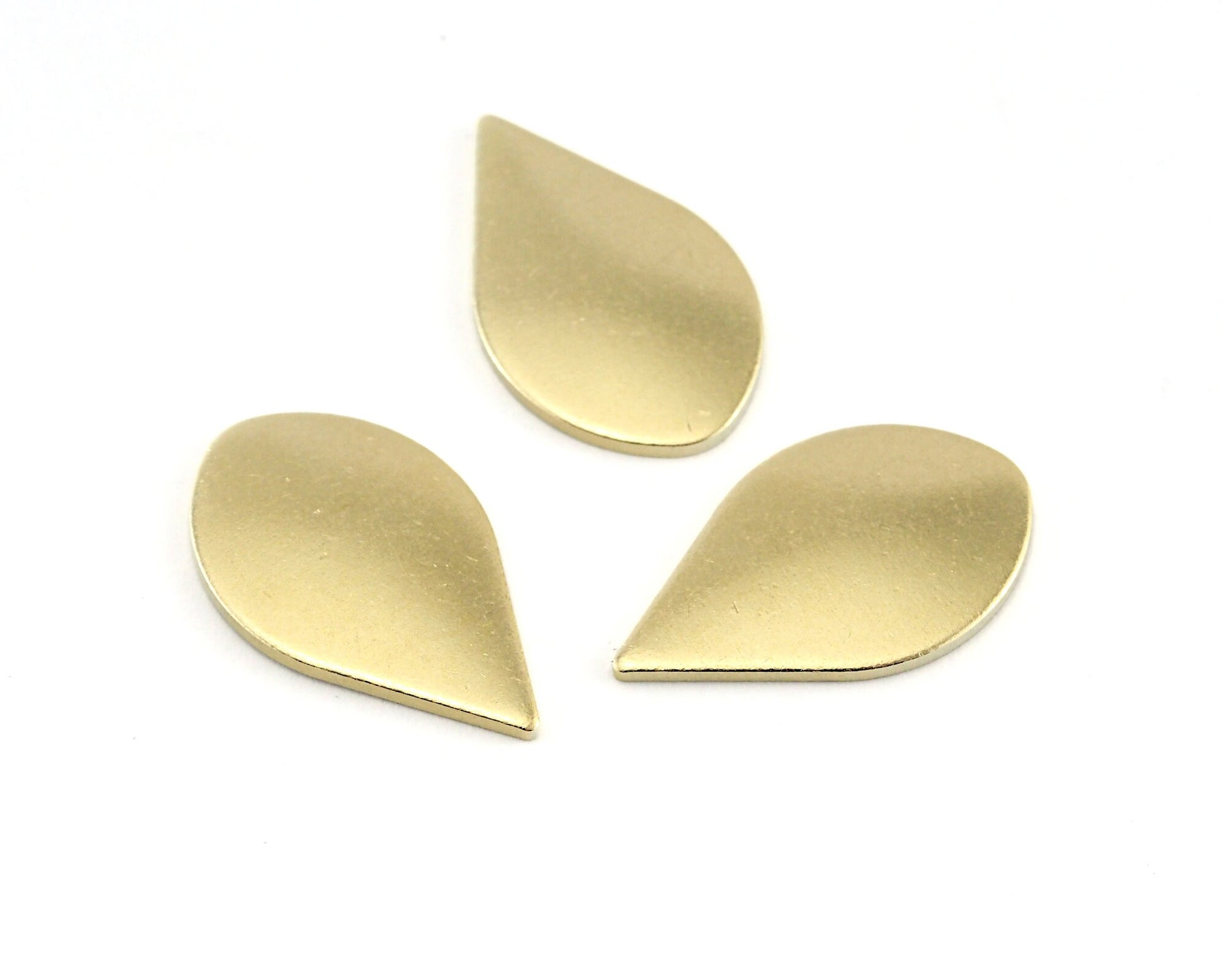 Drop Shape Tag Charms 20x12mm thickness 0.8mm Raw brass findings stamping OZ3904-135