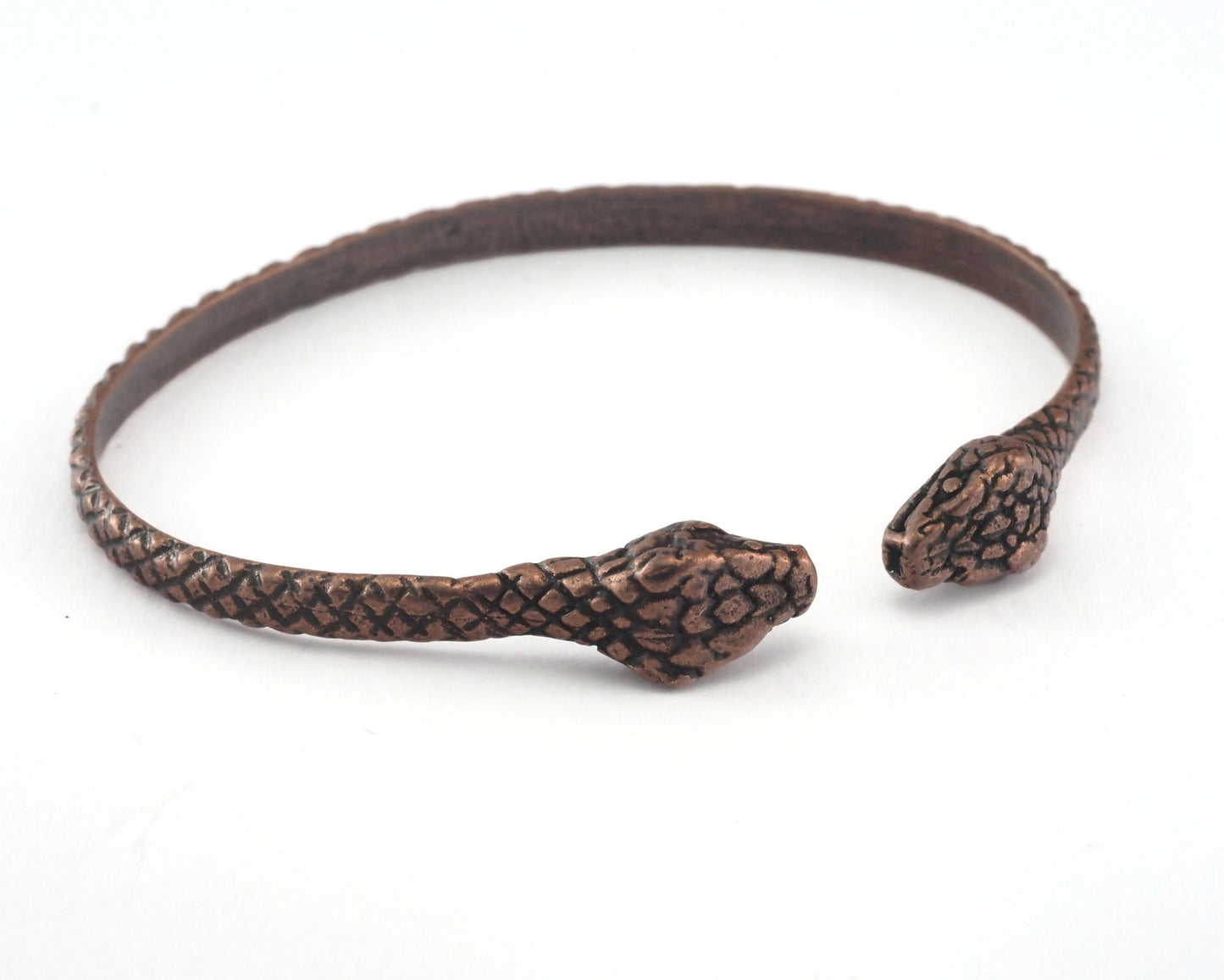 Snake Bracelet Antique Copper Tone Brass (64mm inner size - Adjustable ) OZ3159