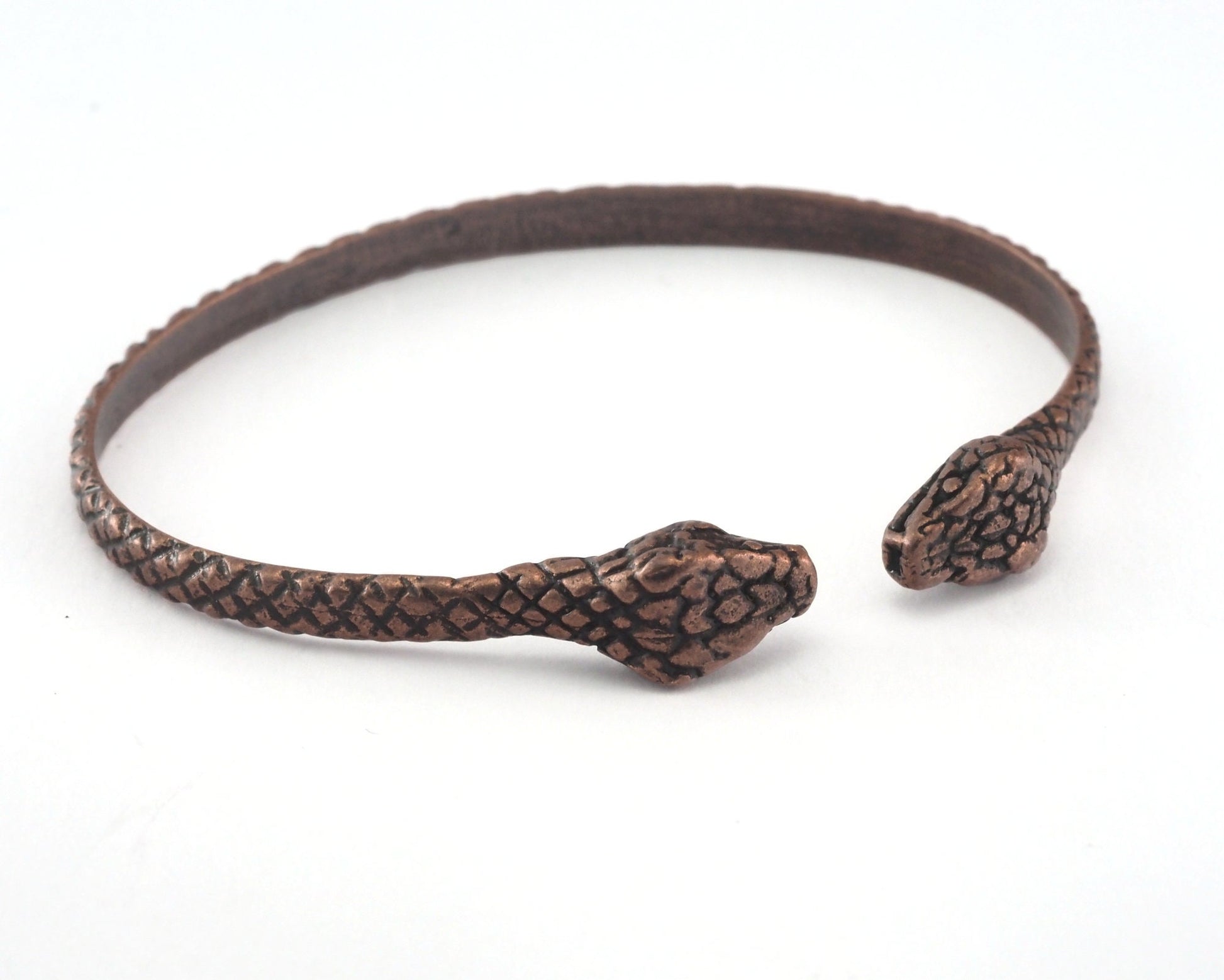 Snake Bracelet Antique Copper Tone Brass (64mm inner size - Adjustable ) OZ3159