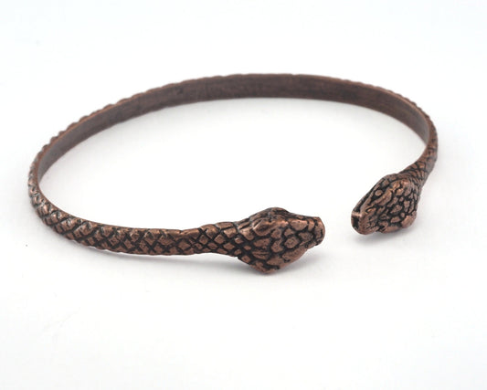 Snake Bracelet Antique Copper Tone Brass (64mm inner size - Adjustable ) OZ3159