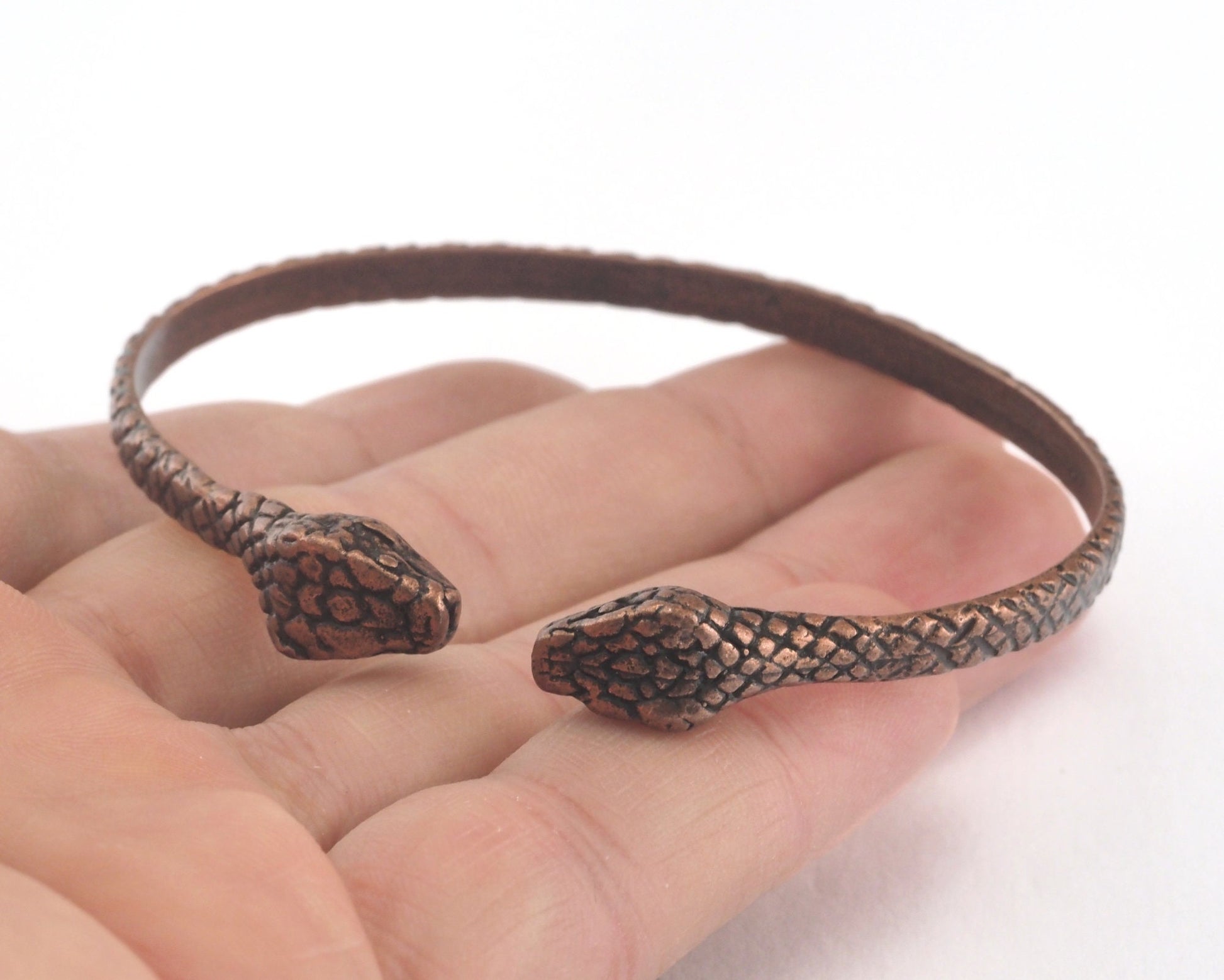 Snake Bracelet Antique Copper Tone Brass (64mm inner size - Adjustable ) OZ3159