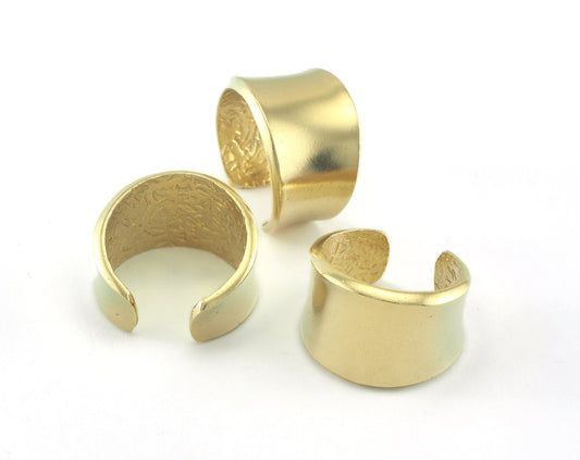 Adjustable Ring raw Brass (18.5mm 8.5US inner size) Oz3454