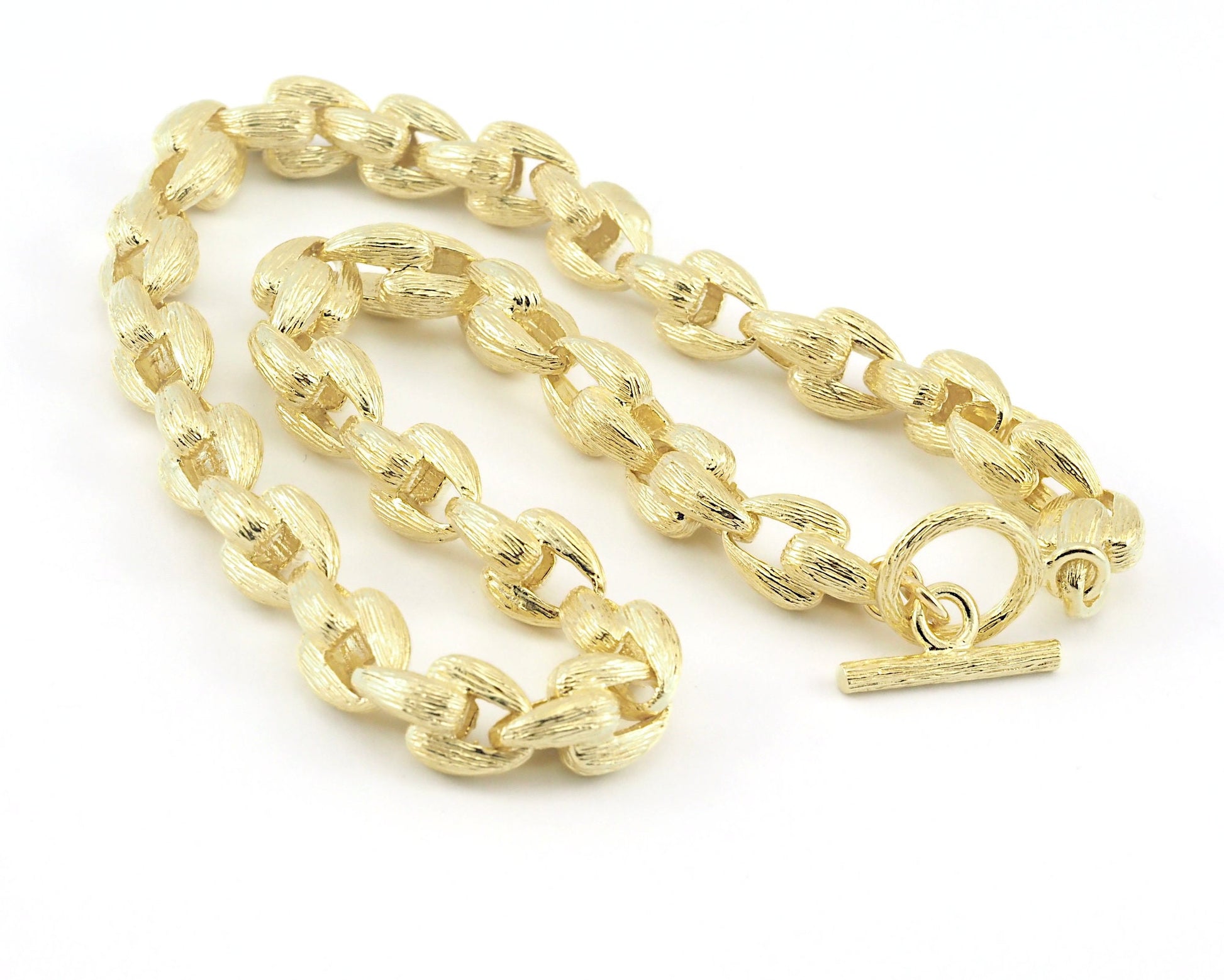 Thick chain for necklace bracelet choker 10mm raw brass R202-Z168