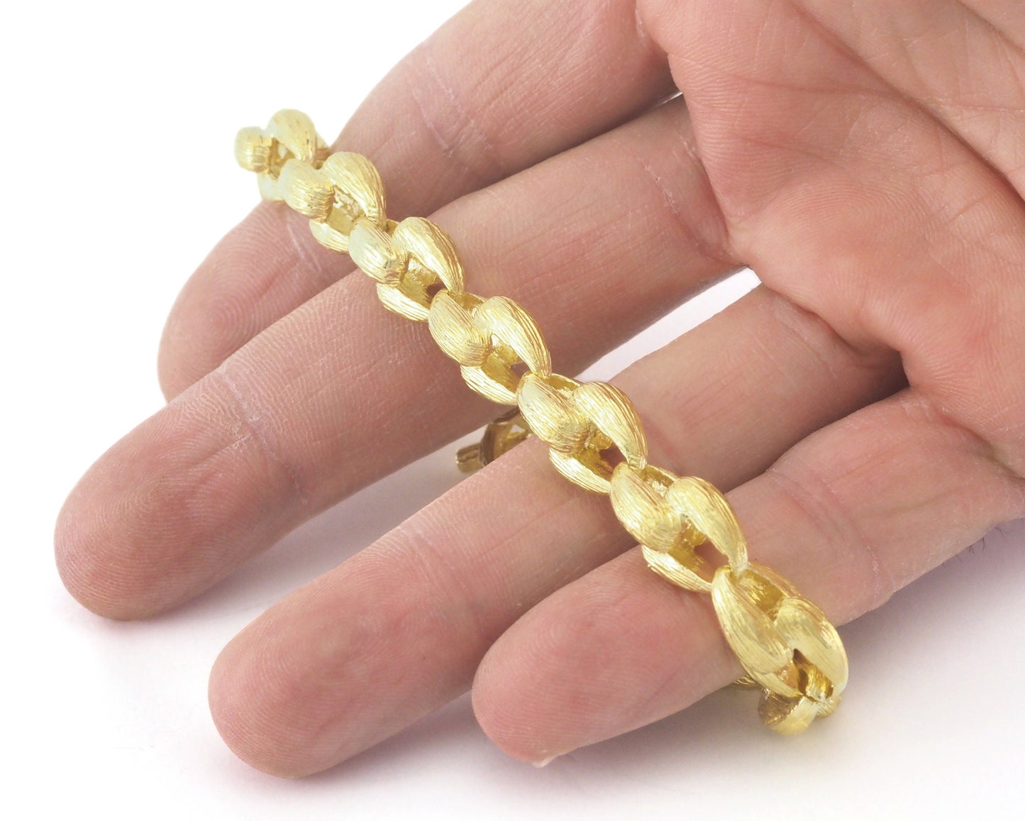 Thick chain for necklace bracelet choker 10mm raw brass R202-Z168