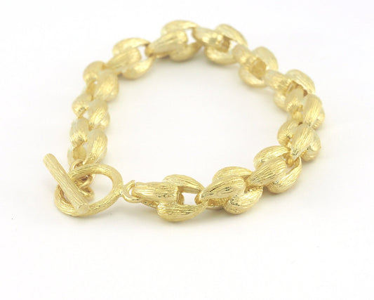 Thick chain for necklace bracelet choker 10mm raw brass R202-Z168