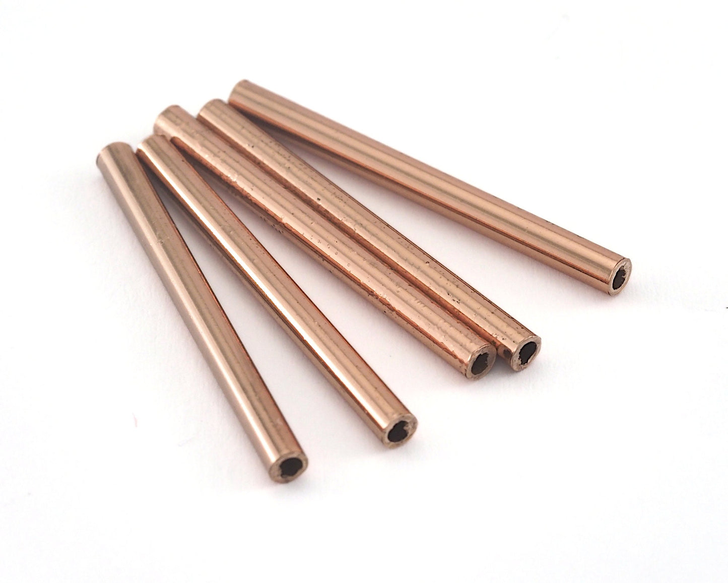 Himmeli Copper Tubes Beads 2.5x30mm Rose Gold Plated Cek001-68