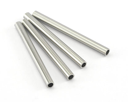 Himmeli Copper Tubes Beads 2.5x30mm Silver Tone Cek001-68
