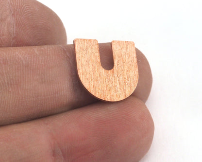 Magnet shape semi circle no hole 15x15x0.8mm Raw Copper Brass Stainless Steel findings scs oz3548-120