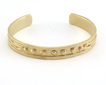 Cuff Bracelet Raw Brass (55-70mm inner size - Adjustable ) OZ3950