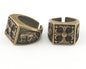 Signet Ring Adjustable Antique Bronze Plated Brass (19.5mm 9.5US inner size) Oz2717 ring28