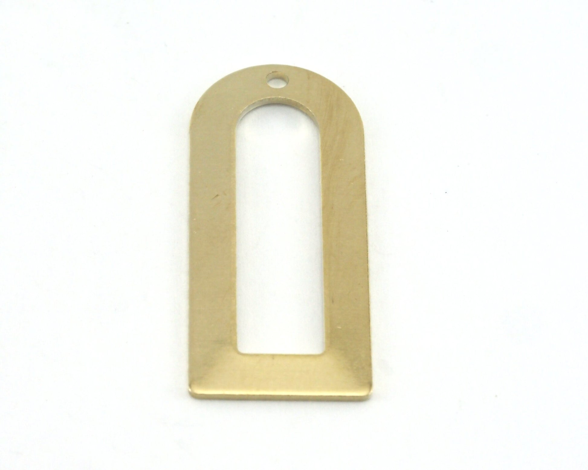 Semi circle Rectangle shape 30x13x0.8mm raw brass findings scs OZ2796-160