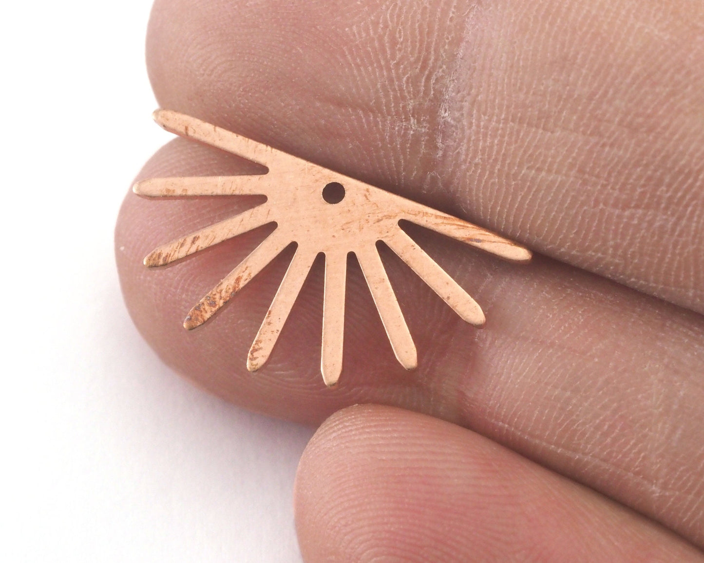 Sun Charms 25x13mm 1 hole Raw Copper findings R213-72