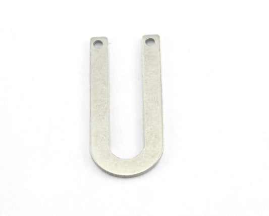 Magnet shape semi circle 30x13x0.8mm Antique Silver Plated brass findings scs OZ2795-140