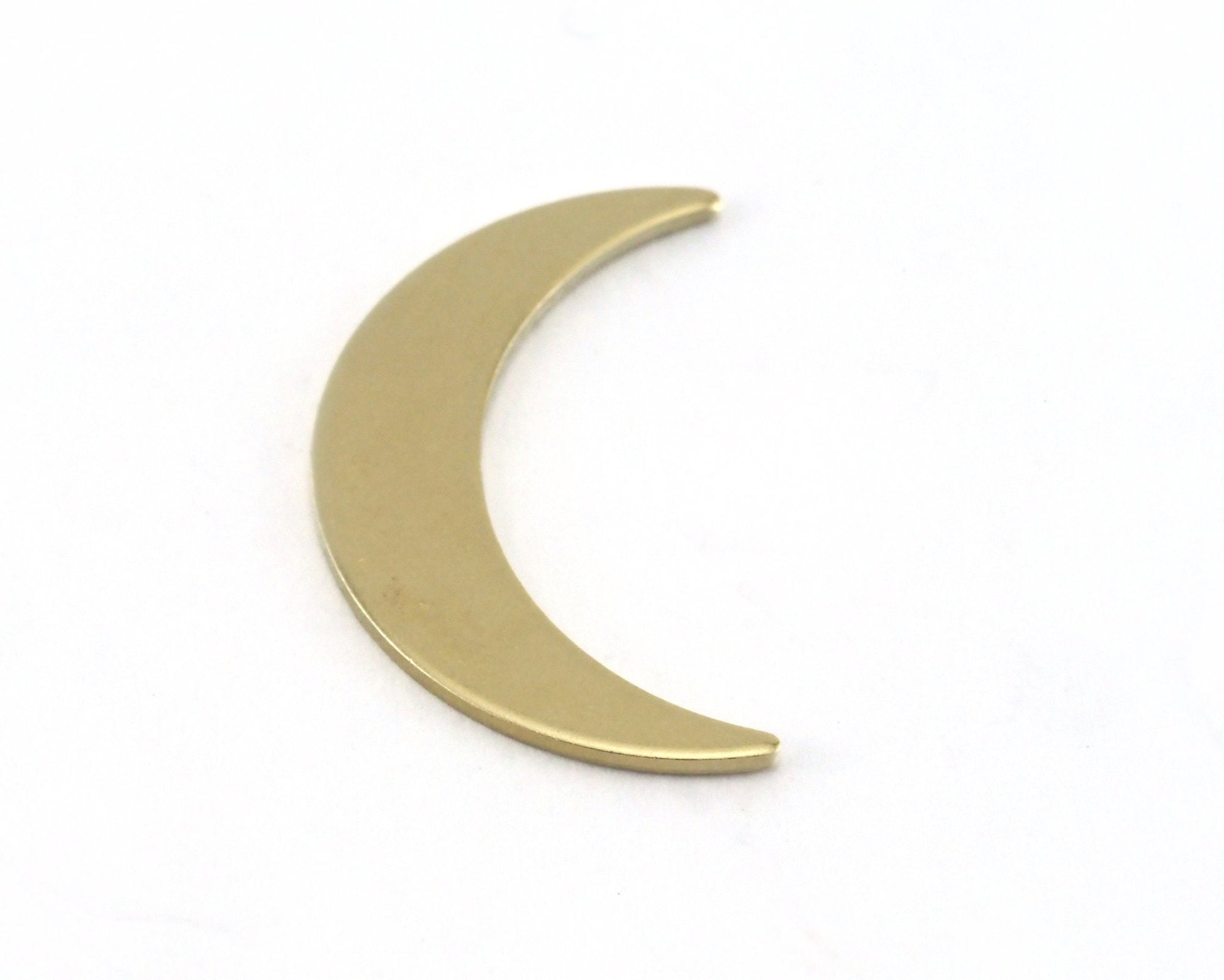 Crescent raw brass 22mm (0.8mm thickness) No hole charms findings OZ3604-70