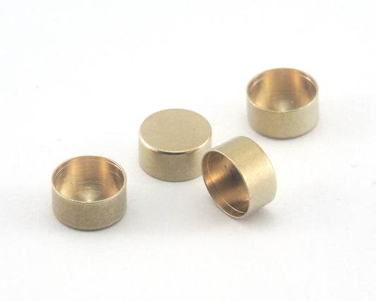 Pendant finding Setting Raw Brass 7mm 3917