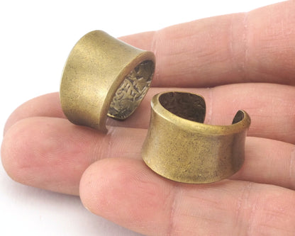 Adjustable Antique Bronze Plated Brass (18.5mm 8.5US inner size) Oz3454