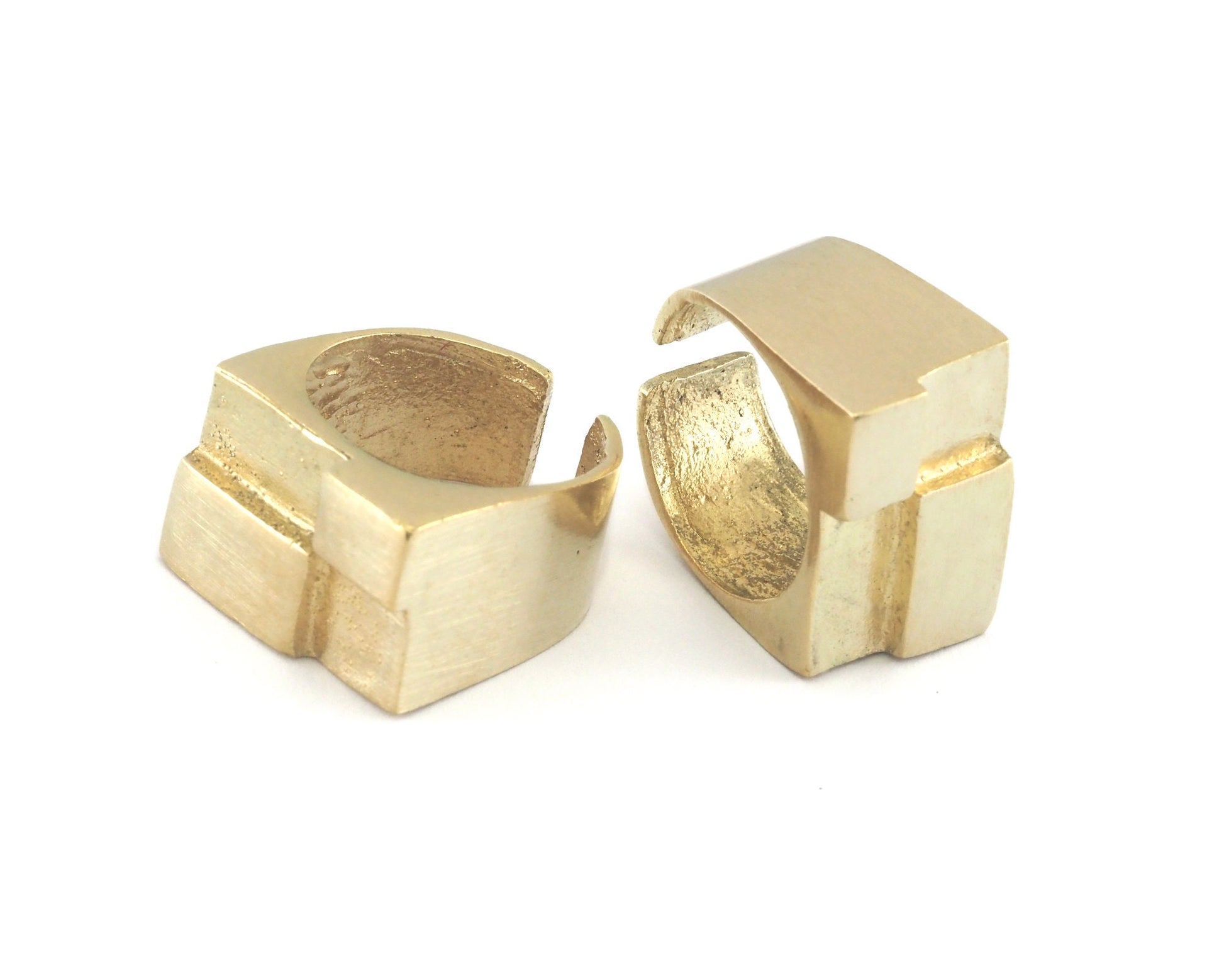 Adjustable Ring Raw brass (18mm 7.5US inner size) Oz3360