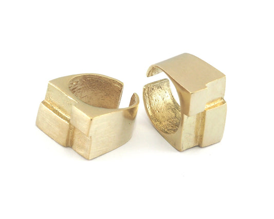 Adjustable Ring Raw brass (18mm 7.5US inner size) Oz3360