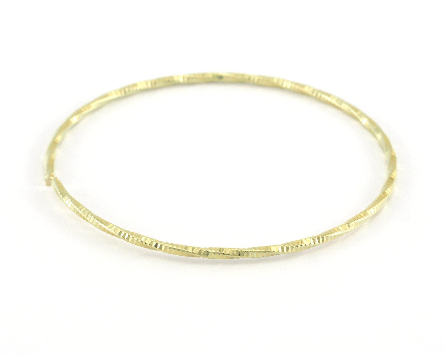 Bracelet Blank Open Circle Textured Hoop Jump Ring 45mm inner size (opened max 60mm )(1.5mm Wire Thickness) Raw brass Findings 4012