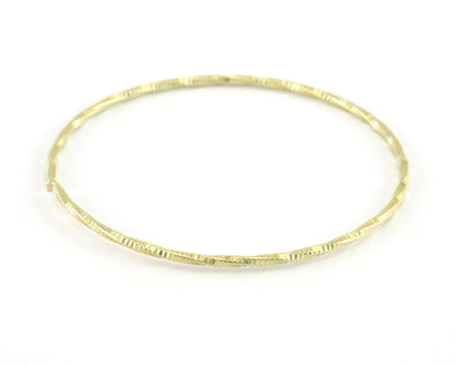 Bracelet Blank Open Circle Textured Hoop Jump Ring 45mm inner size (opened max 60mm )(1.5mm Wire Thickness) Raw brass Findings 4012