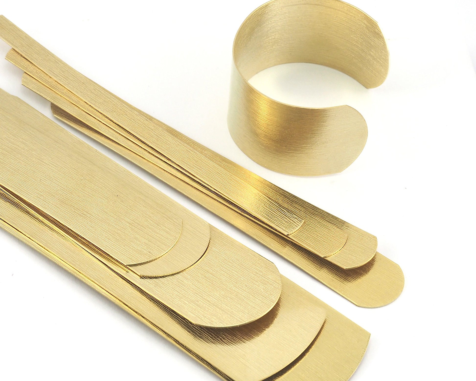 Brushed Bracelet Cuff Blanks, Raw Brass Sheet, RBBP ( stamping ) 150 mm Thickness 20 gauge 0.8mm 4370-78