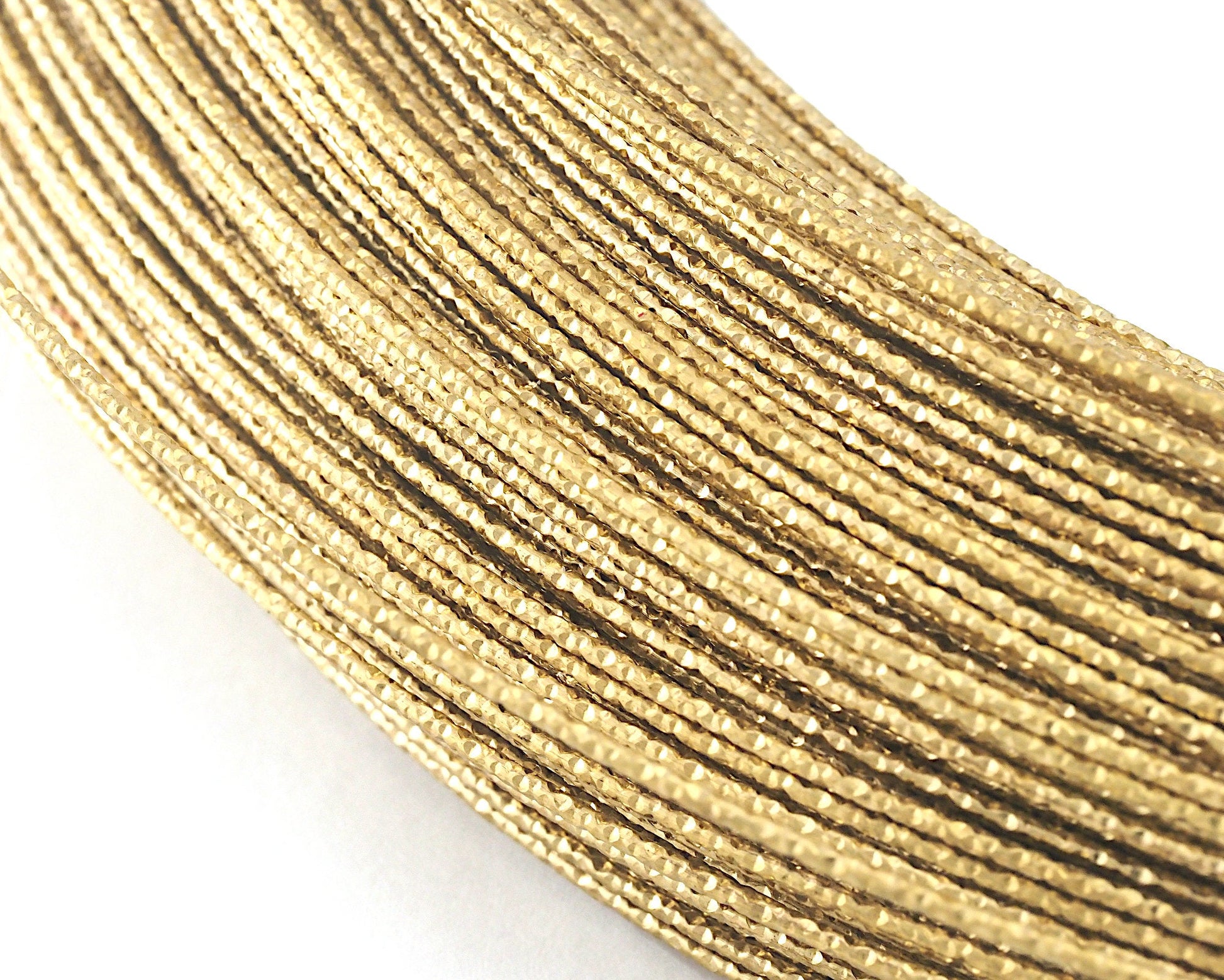 Wire Art Textured (diamond) Raw Brass Wire 1.2mm 0.047 inc 17 Gauge Raf8-02