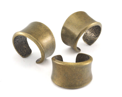 Adjustable Antique Bronze Plated Brass (18.5mm 8.5US inner size) Oz3454