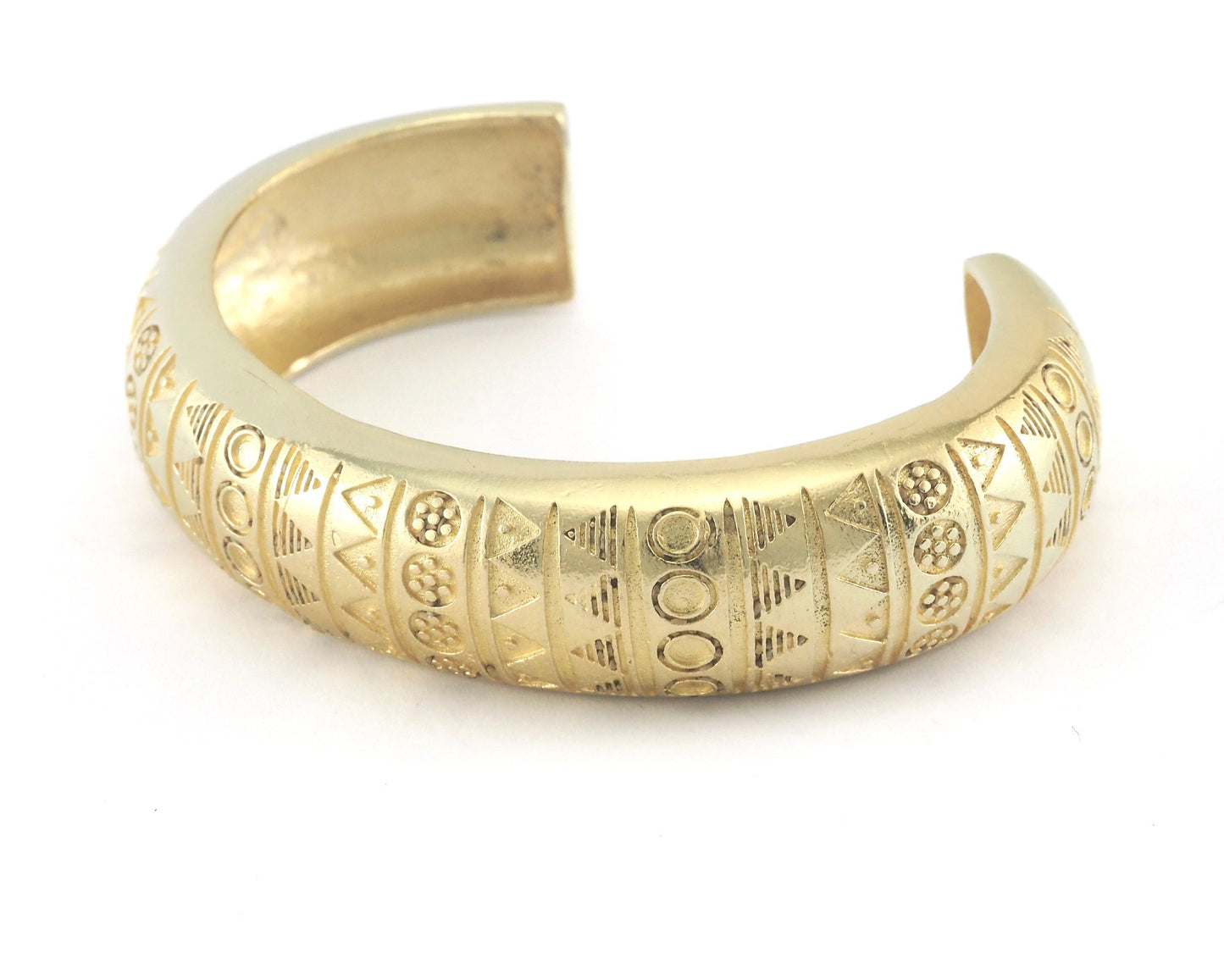 Symbols Cuff Bracelet Raw Brass (62mm inner size ) OZ4028