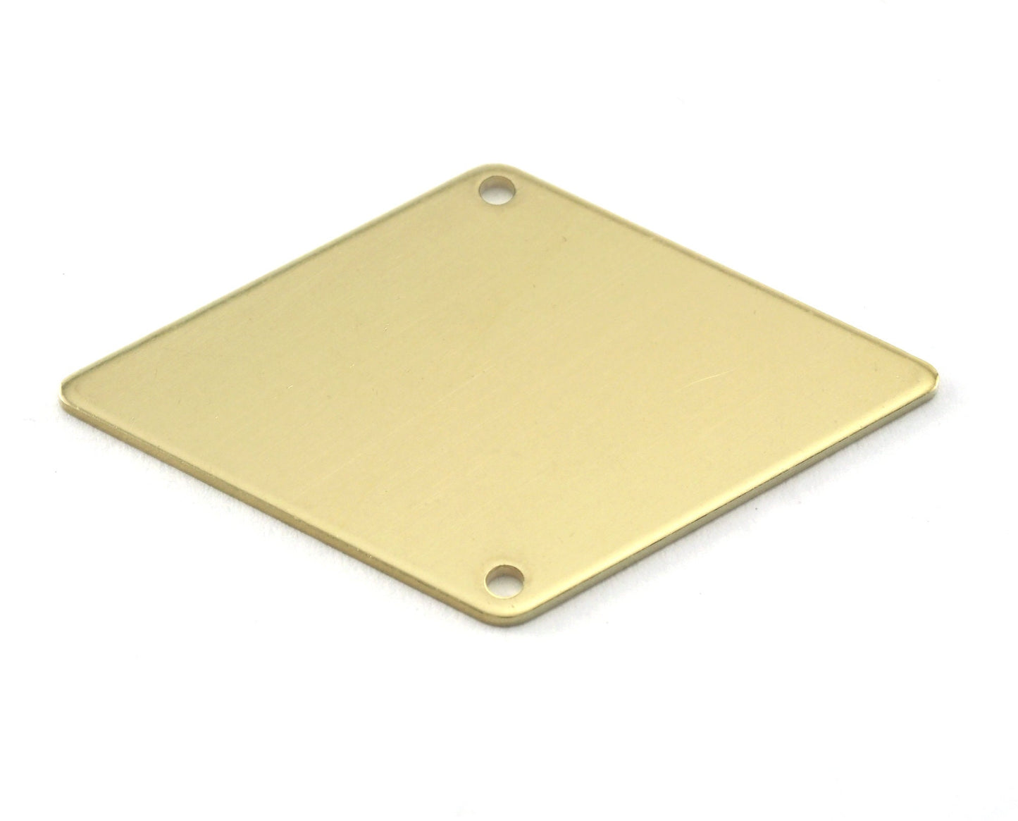 Rhombus Diamond shape raw brass 40x26mm (0.8mm thickness) 2 hole connector tag charms findings blank OZ4120-380